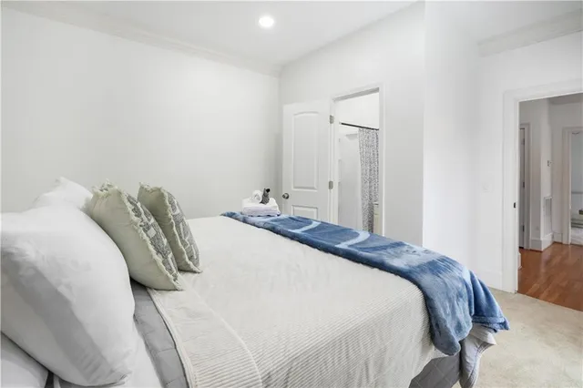 an aerial view of residential house with outdoor space