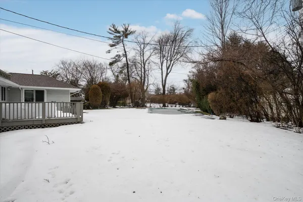 a street view covered with snow