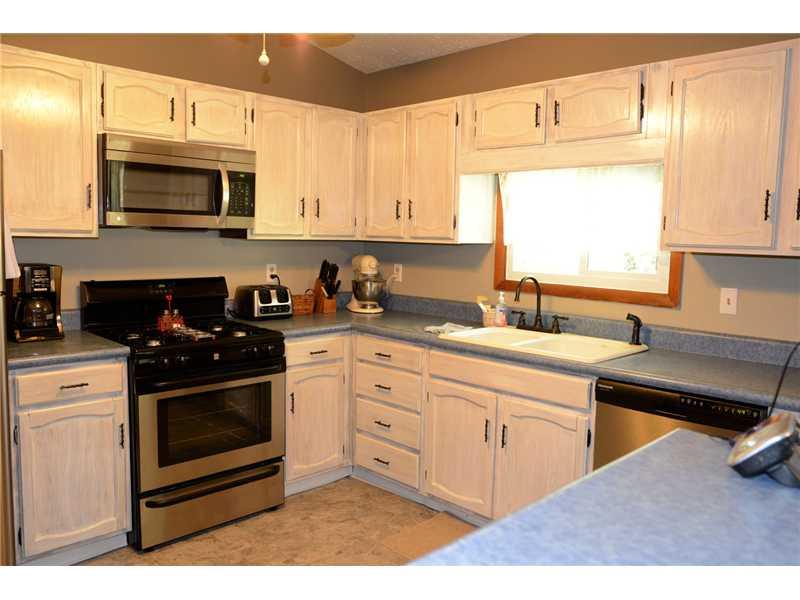 146 Creek Road Dayton, PA 16222 - Photo 10 of 17 Kitchen. Kitchen with freshly painted shabby chic cabinets & newer stainless appliances.