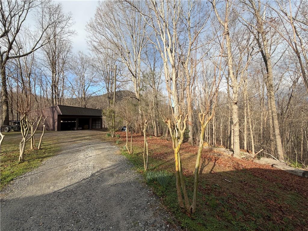 1565 Shoal Creek Road Cleveland, GA 30528 - Photo 36 of 38 a backyard of a house with table and chairs