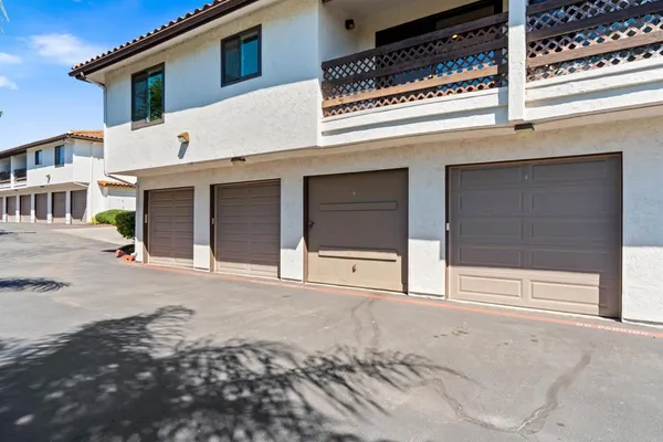 a view of a garage