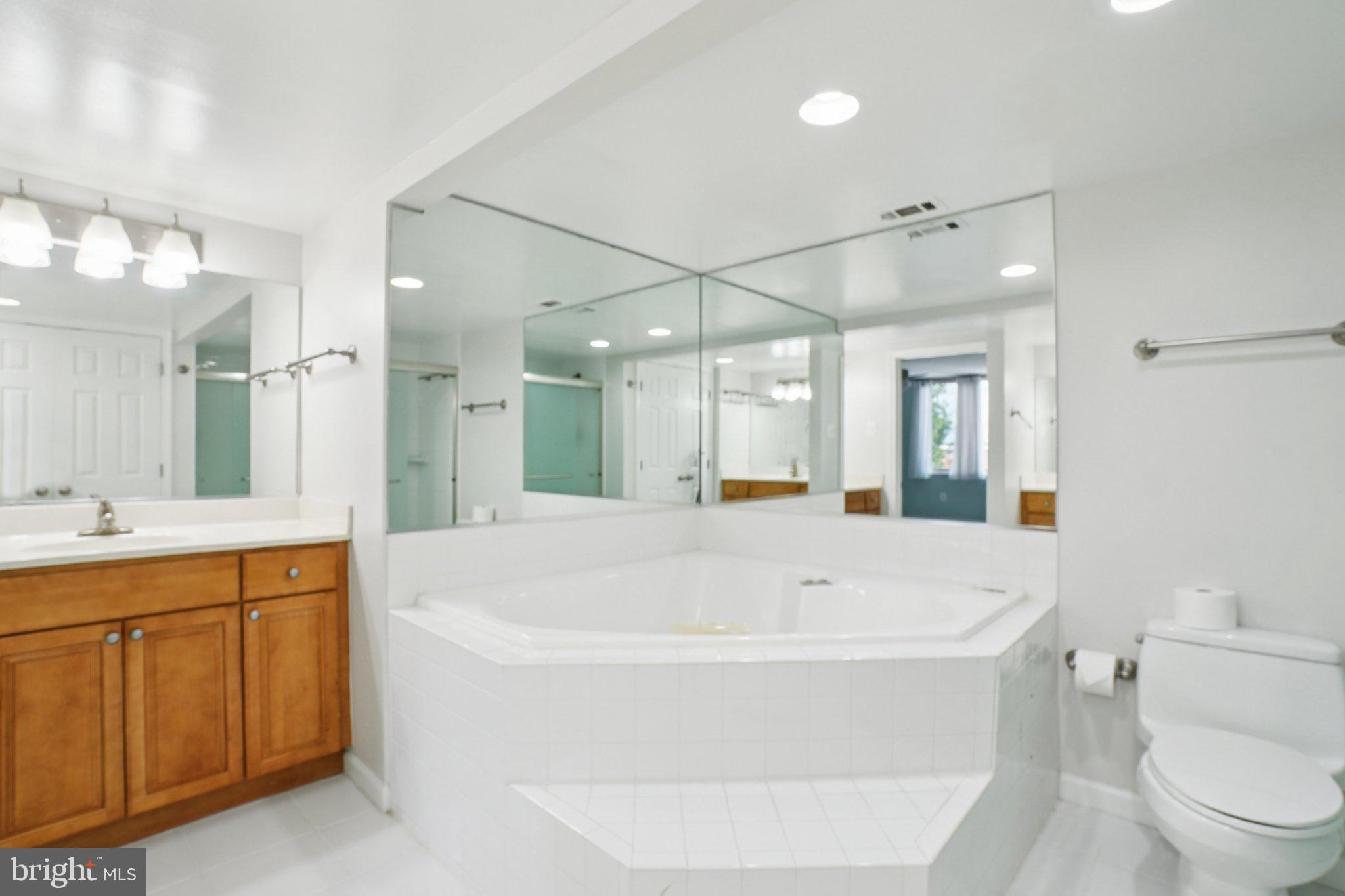 1515 South Arlington Ridge Road, Unit 603 Arlington, VA 22202 - Photo 13 of 39 a white bath tub sitting next to a white toilet