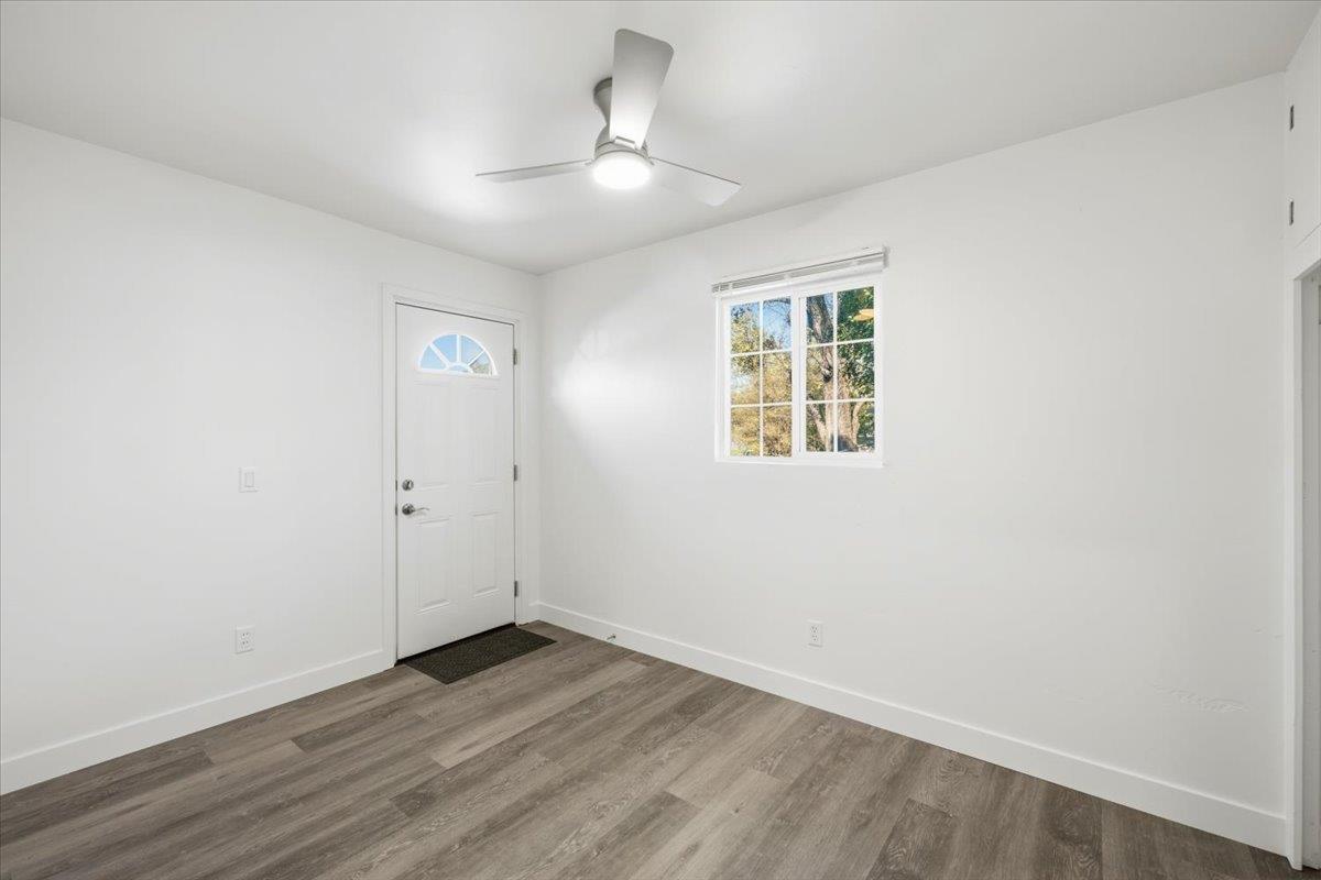 209 Dewitt Court Sacramento, CA 95838 - Photo 22 of 25 foyer featuring wood finished floors and ceiling fan