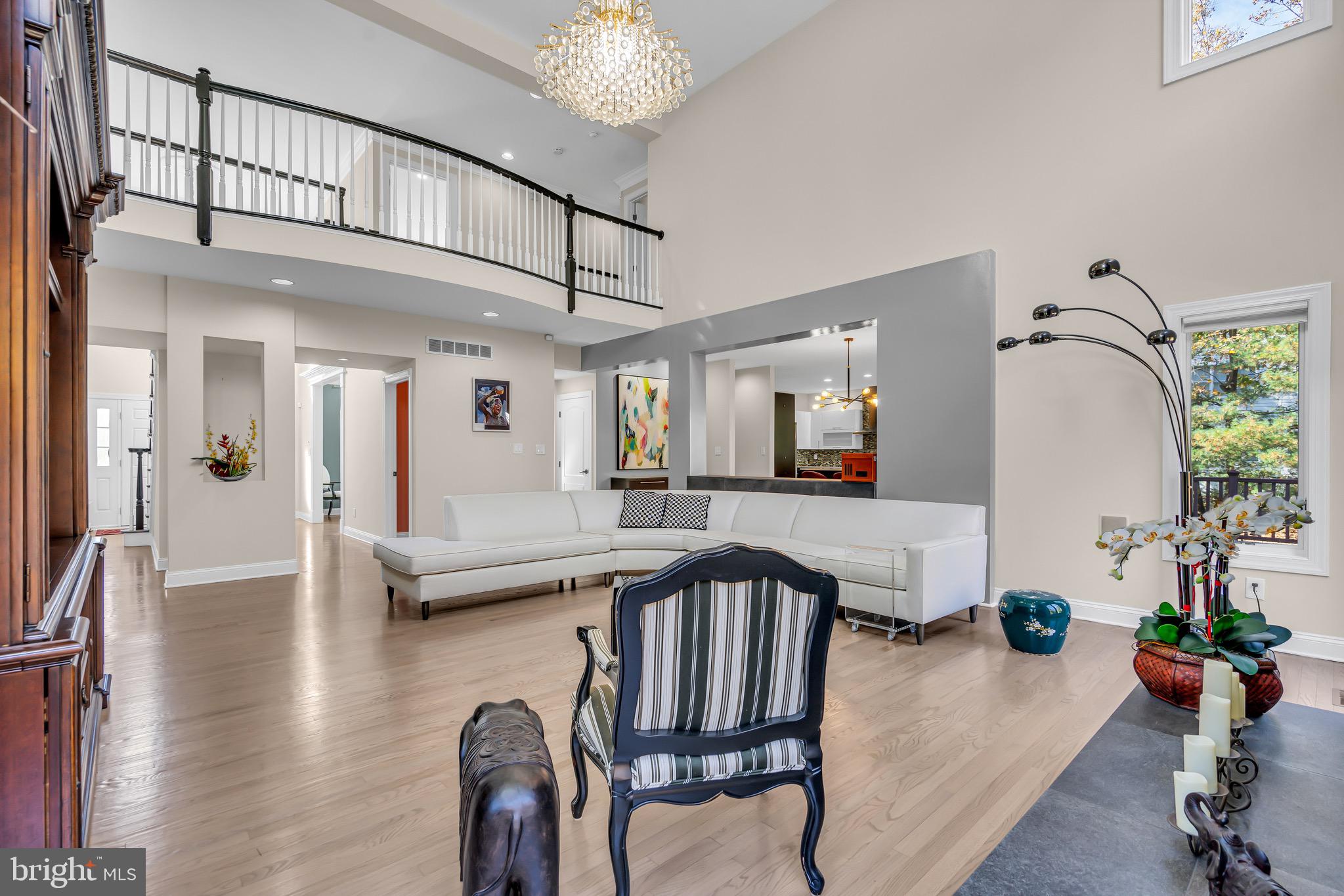 62 Stone Cliff Road Princeton, NJ 08540 - Photo 18 of 61 Family Room with Second Floor Hall Overlook