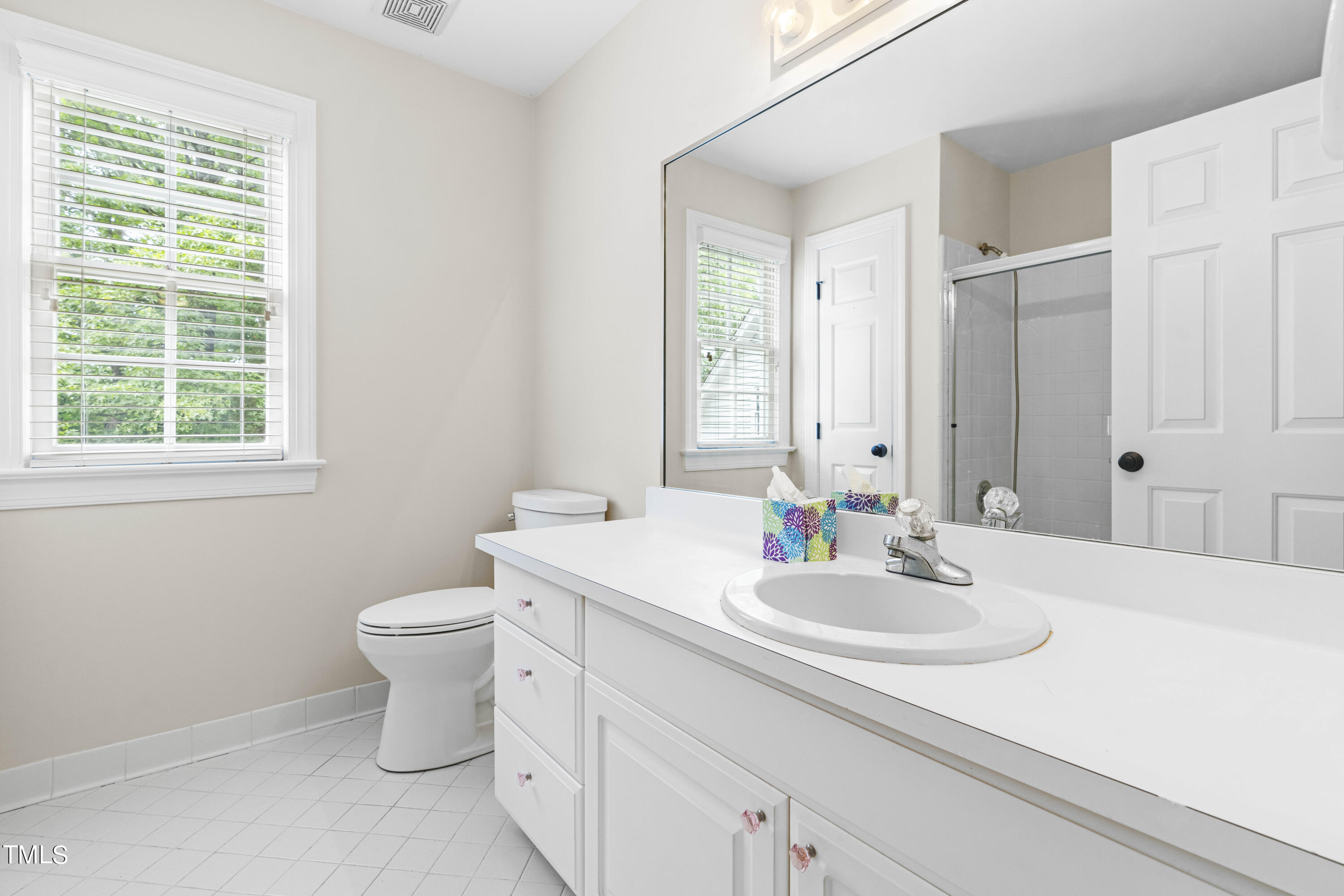 1556 Crenshaw Point Wake Forest, NC 27587 - Photo 31 of 46 a bathroom with a sink and a mirror