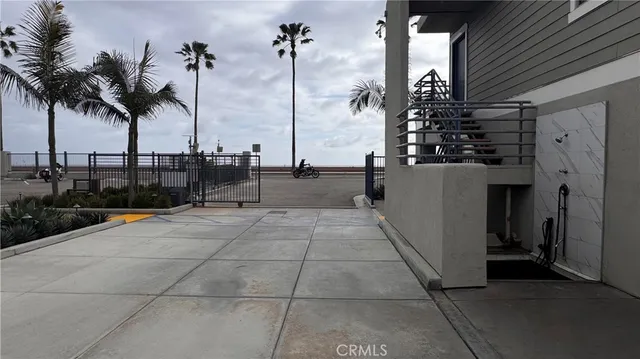 a view of outdoor space with seating area