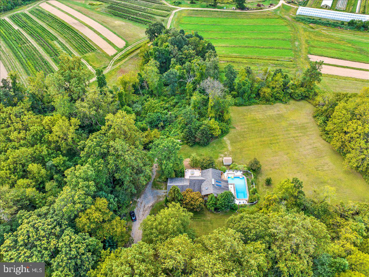 120 Deysher Road Fleetwood, PA 19522 - Photo 41 of 50 an aerial view of a house with a yard swimming pool and outdoor seating