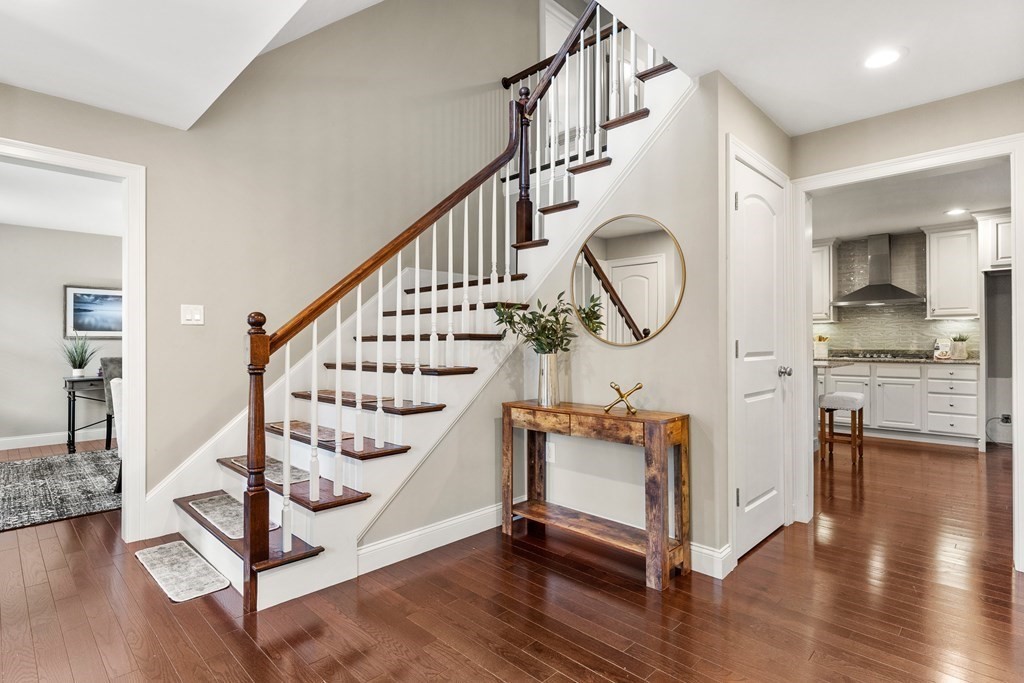2 Georgianna Road Billerica, MA 01821 - Photo 3 of 41 a view of entryway and hall with wooden floor