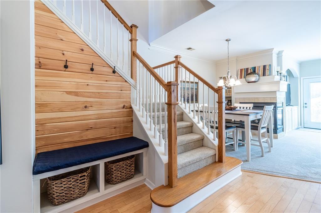 154 Trailside Way Hiram, GA 30141 - Photo 6 of 44 a view of entryway livingroom and hall with wooden floor