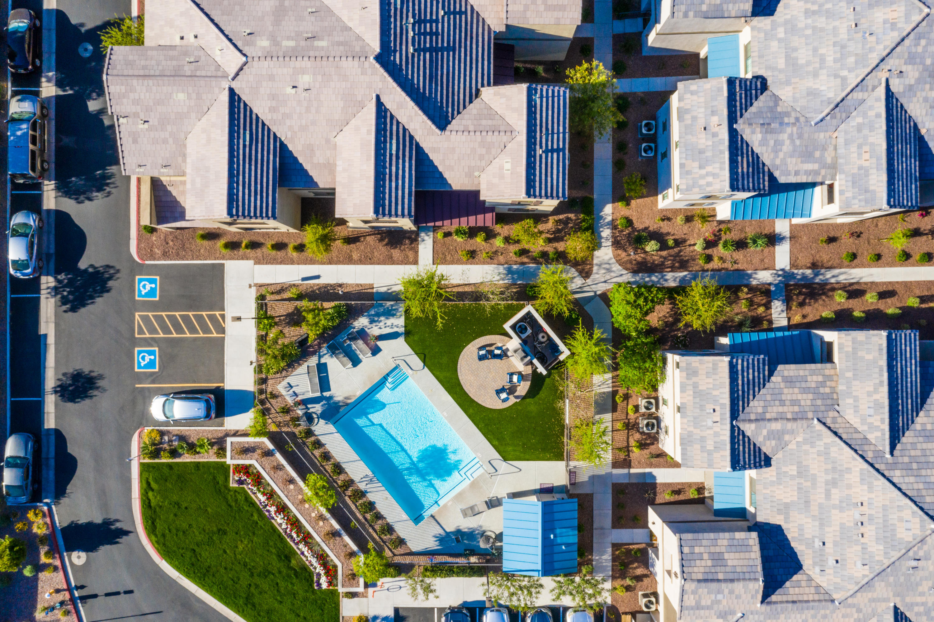 3900 East Baseline Road, Unit 111 Phoenix, AZ 85042 - Photo 28 of 31 Aerial of pool