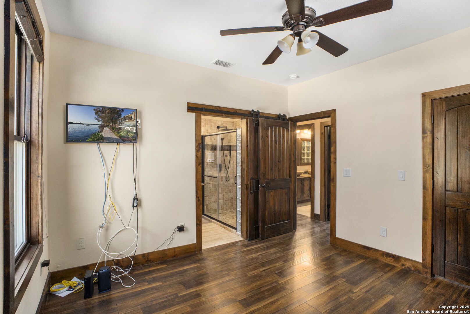 3615 Riverside Drive Kerrville, TX 78028 - Photo 28 of 50 a view of an entryway with wooden floor