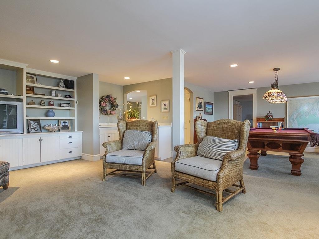 89 Cedar Beach Road Bailey Island, ME 04003 - Photo 27 of 35 Lower level Family Room - Pool table.