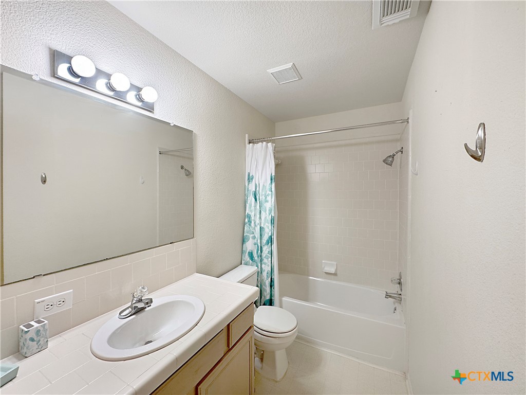 4575 Tanglewood Trail Spring Branch, TX 78070 - Photo 27 of 48 a bathroom with a sink a toilet and shower