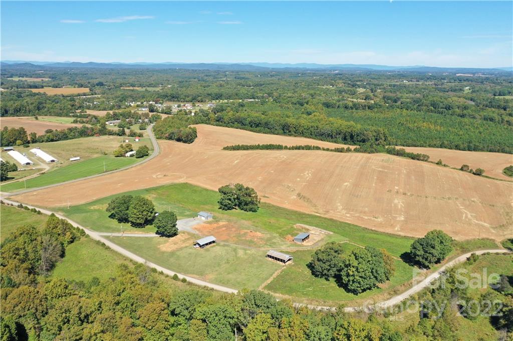 147 Stack Road Olin, NC 28660 - Photo 46 of 47 an aerial view of residential houses with outdoor space