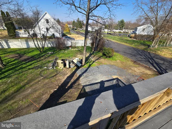 a view of yard along with trees