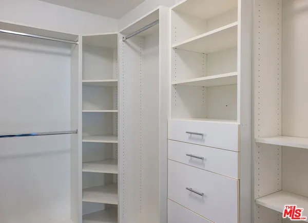 a view of walk in closet