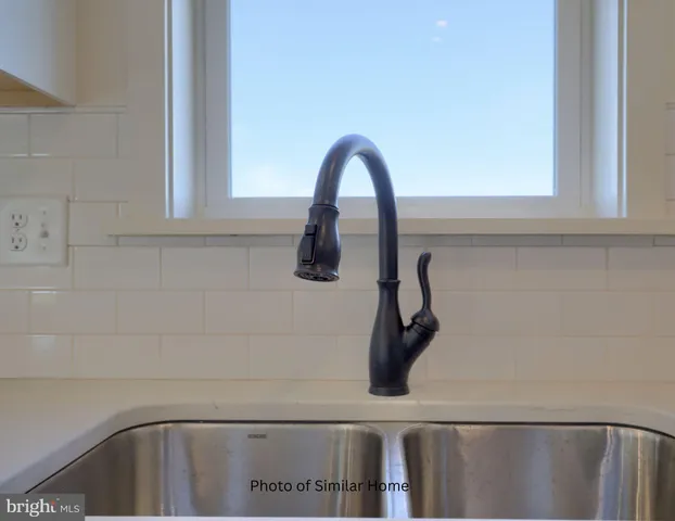 a close view of sink