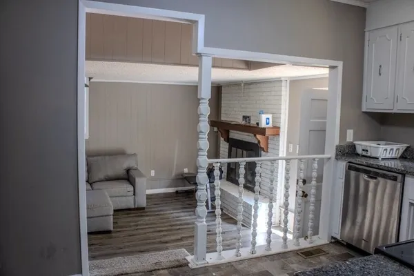 a view of a walk in closet