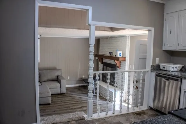 a view of a walk in closet