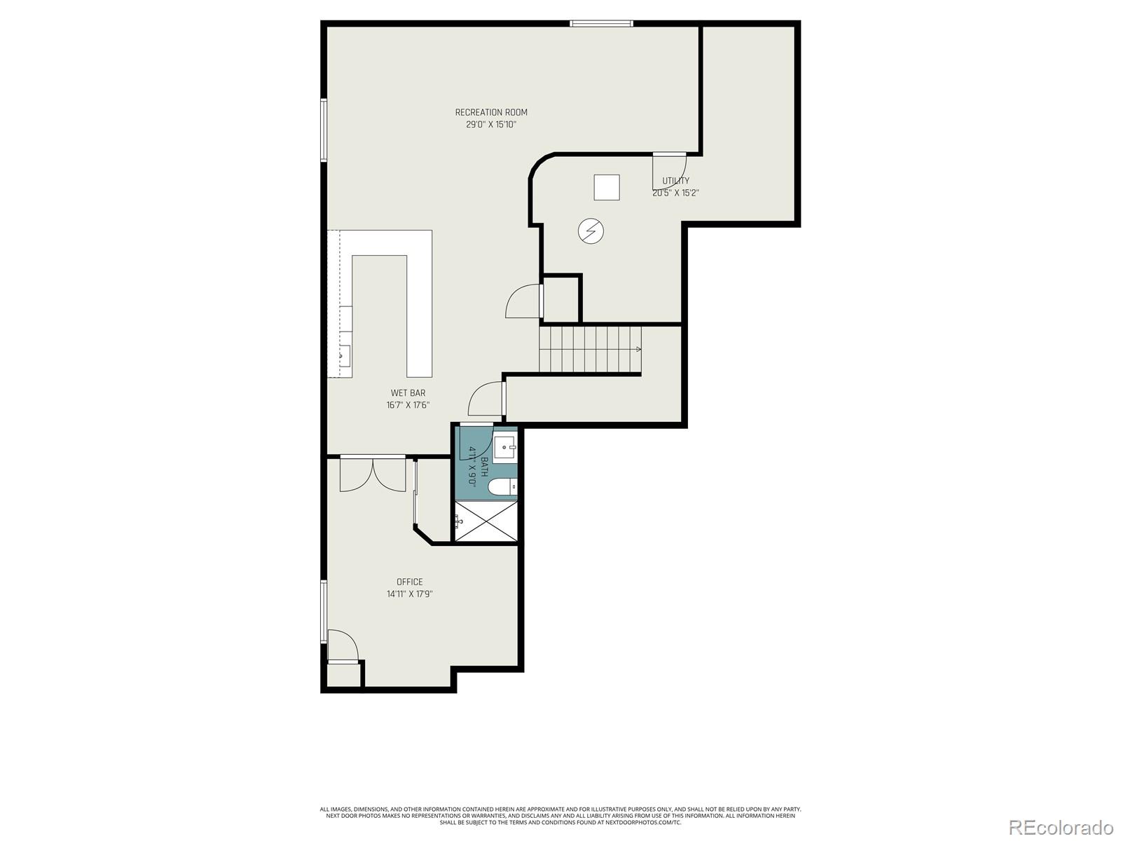 10869 Valleybrook Circle Highlands Ranch, CO 80130 - Photo 45 of 46 a picture of floor plan