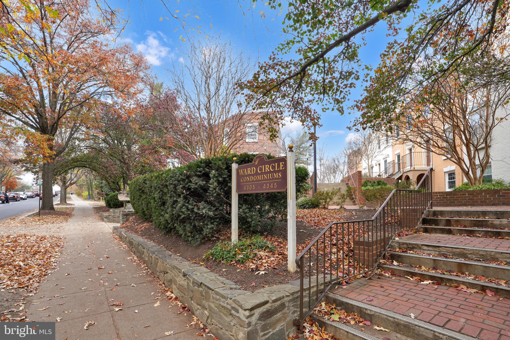4339 Massachusetts Avenue Northwest, Unit 4339 Washington, DC 20016 - Photo 2 of 25 a view of a bench in a backyard