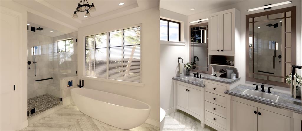 3 Jefferson Street Safety Harbor, FL 34695 - Photo 6 of 9 a bathroom with a granite countertop tub sink toilet and shower