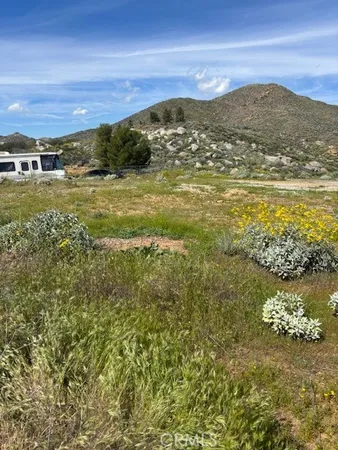 a view of a city with mountain