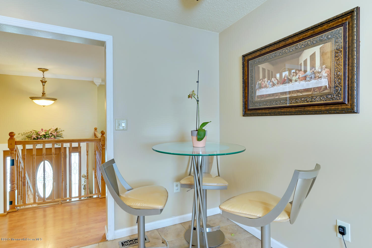 6 Hickory Hill Road Jackson, NJ 08527 - Photo 22 of 53 a view of a dining room with furniture a chandelier and wooden floor