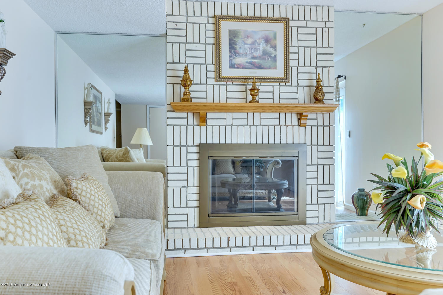 6 Hickory Hill Road Jackson, NJ 08527 - Photo 40 of 53 a living room with furniture and a fireplace