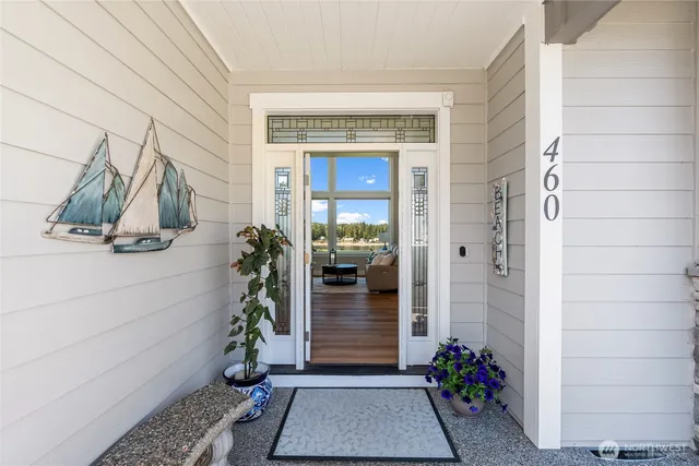 a view of front door of house
