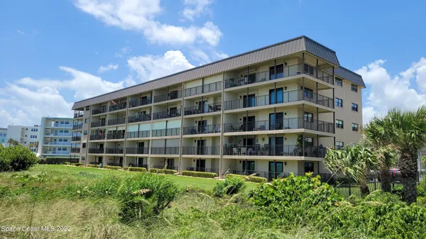 a front view of a building