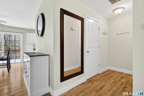 a bathroom with a tub and shower