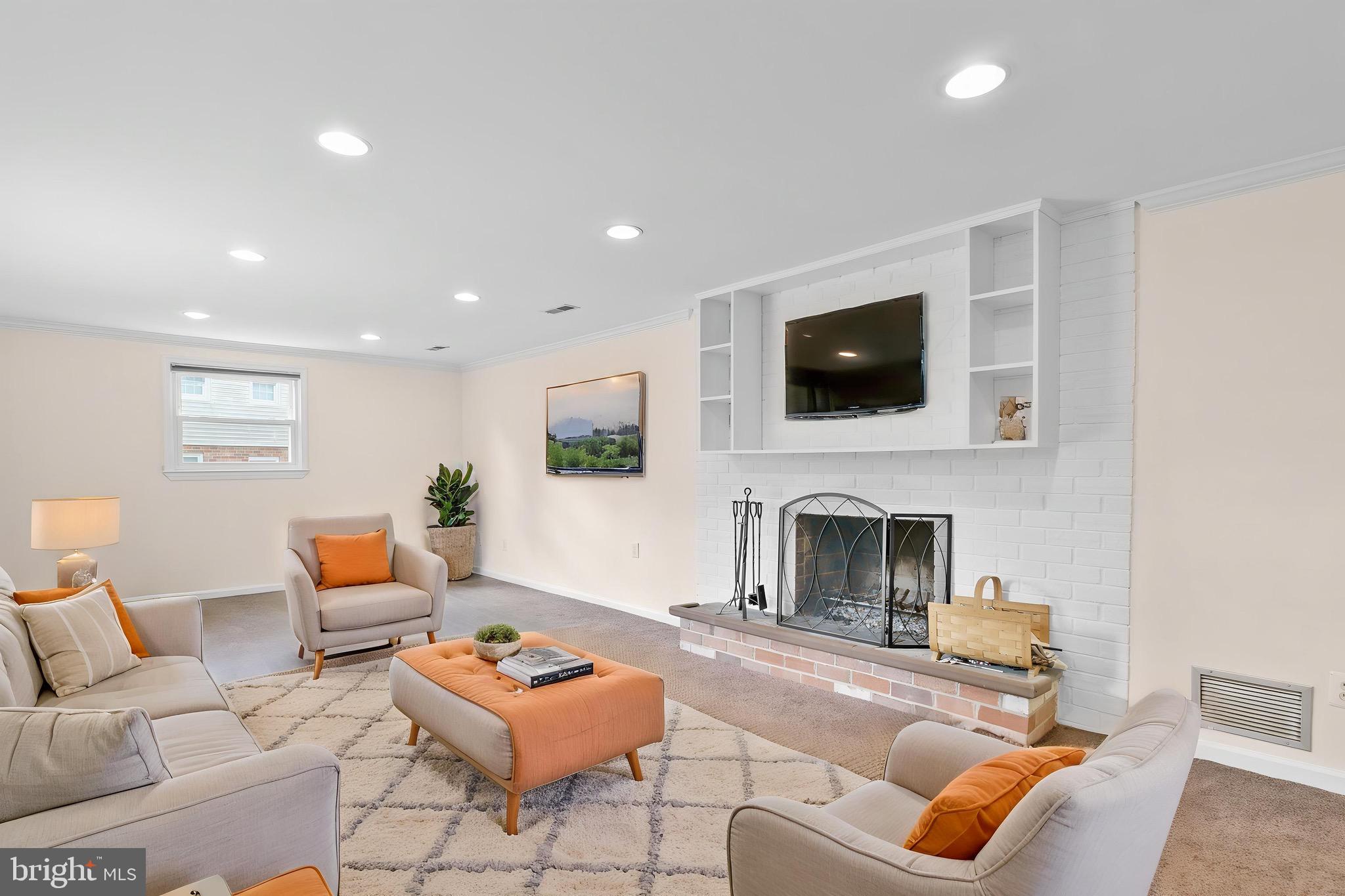 19005 Mt Airey Road Brookeville, MD 20833 - Photo 20 of 40 virtually staged downstairs family room