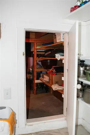 a view of storage and utility room