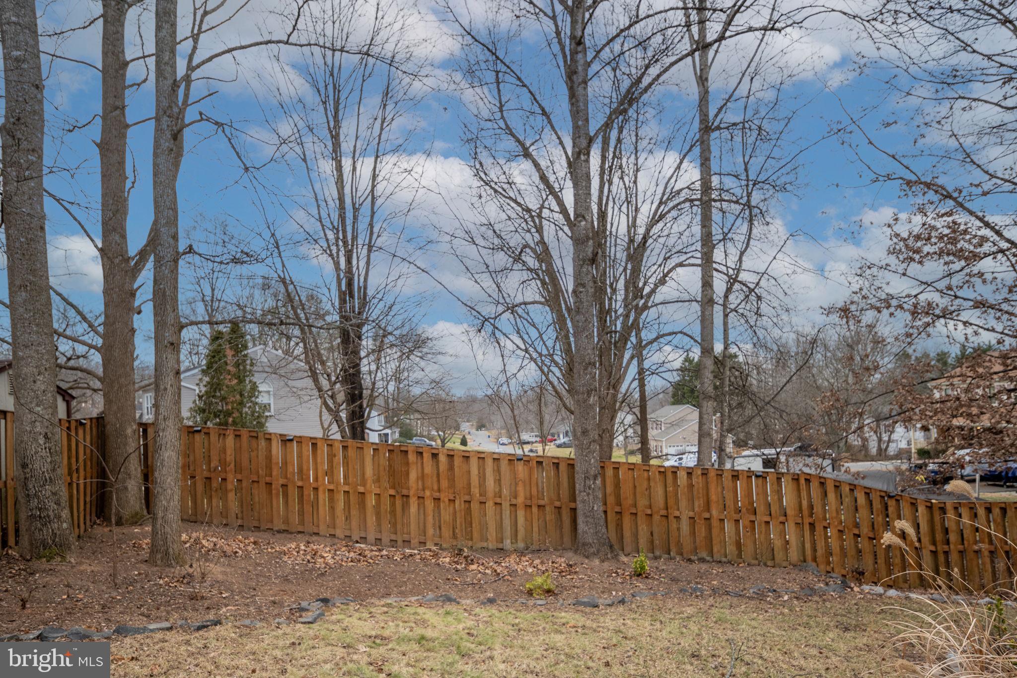 73 Spring Lake Drive Stafford, VA 22556 - Photo 64 of 71 a view of a yard with wooden fence