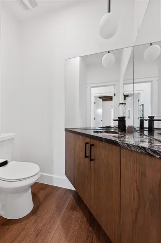 a bathroom with a sink and a toilet