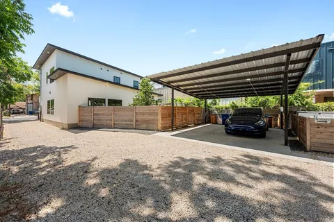 a view of a car garage