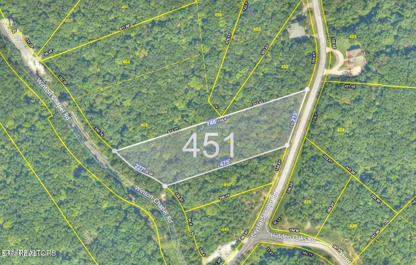 Lot 451 Crystal Springs Road Rockwood, TN 37854 - Photo 1 of 9 aerial view