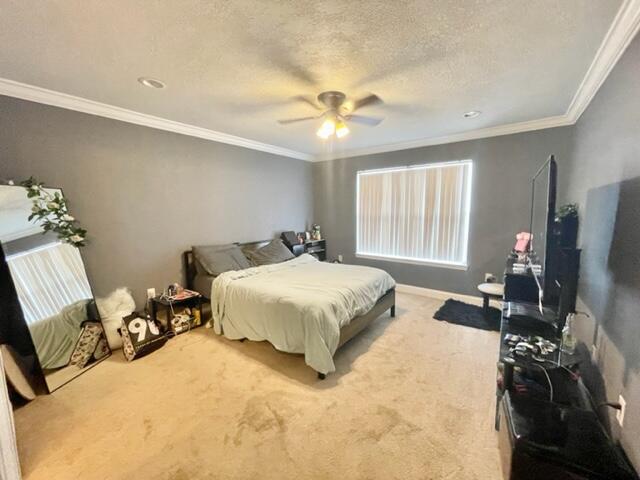229 Limestone Circle Crestview, FL 32539 - Photo 9 of 22 a spacious bedroom with a bed and a flat tv screen on dresser