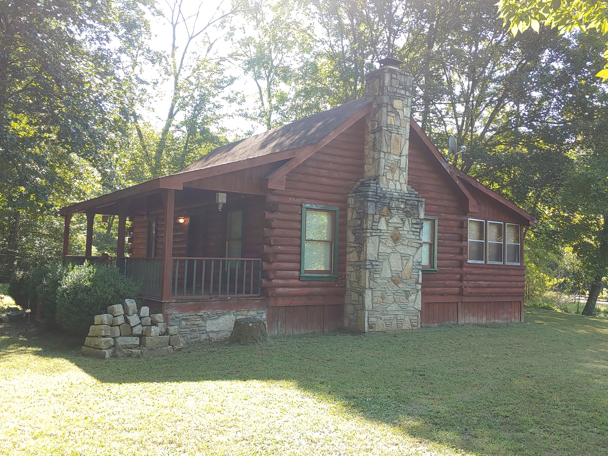 927 Lewis Branch Road Tennessee Ridge, TN 37178 - Photo 15 of 15 a backyard of a house with potted plants and large tree