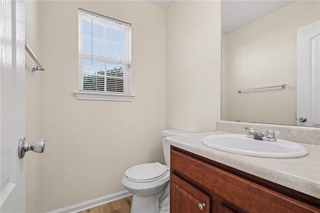 110 Pendergrass Farms Circle Pendergrass, GA 30567 - Photo 29 of 33 a bathroom with a sink a toilet and with mirror