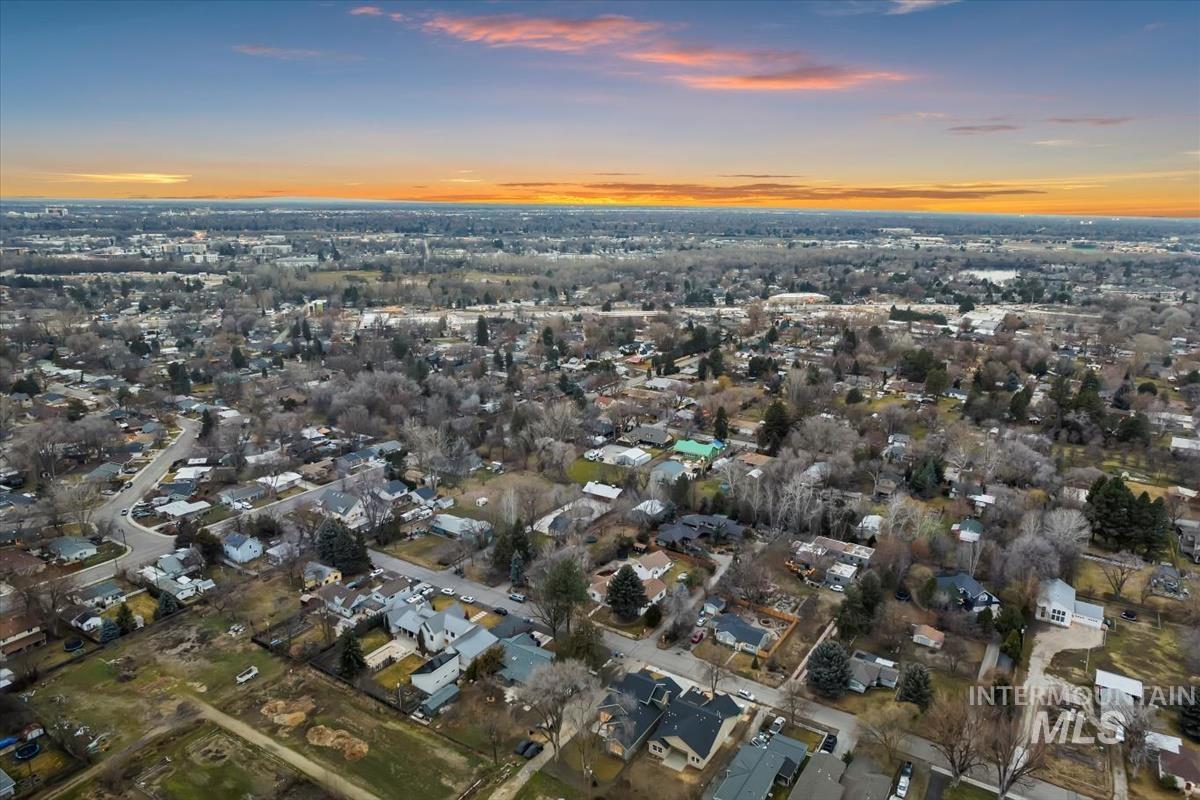 3300 North 39th Street Boise, ID 83703 - Photo 43 of 49 Aerial view at dusk of a residential view