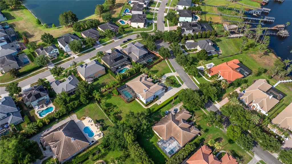 2002 Water Key Drive Windermere, FL 34786 - Photo 50 of 60 an aerial view of residential house with outdoor space and street view