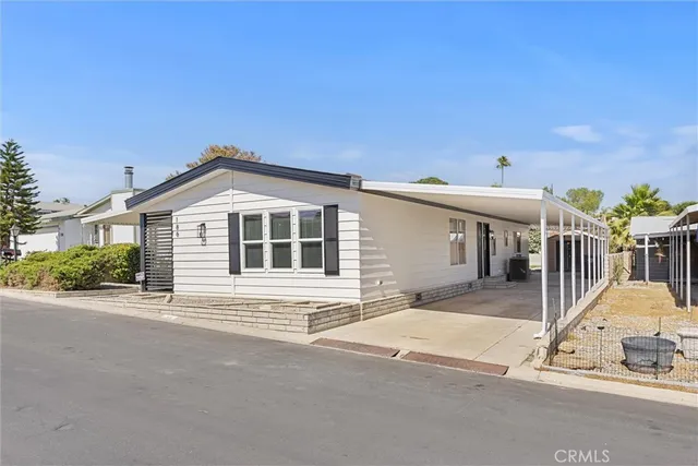 a view of a house with a patio