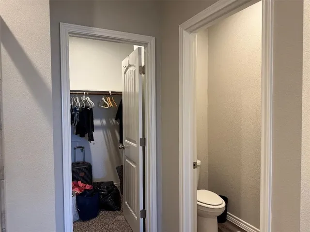 a view of a walk in closet