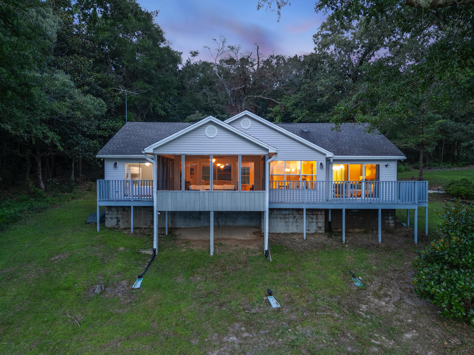 294 Holley King Road DeFuniak Springs, FL 32433 - Photo 37 of 42 02_294 holley king rd twilight drone-004