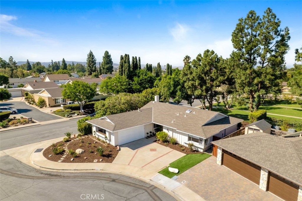 23211 Meadowbrook Circle Lake Forest, CA 92630 - Photo 37 of 50 an aerial view of a house with garden space and street view