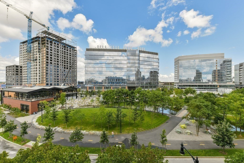 2 Earhart Street, Unit 720 Cambridge, MA 02141 - Photo 35 of 40 a aerial view of a house with a yard and potted plants