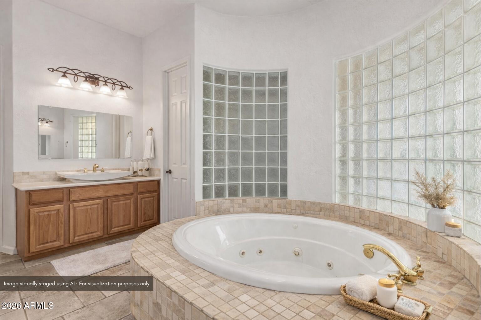 15639 West Peak View Road Surprise, AZ 85387 - Photo 48 of 131 Primary Bath Spa View Staged