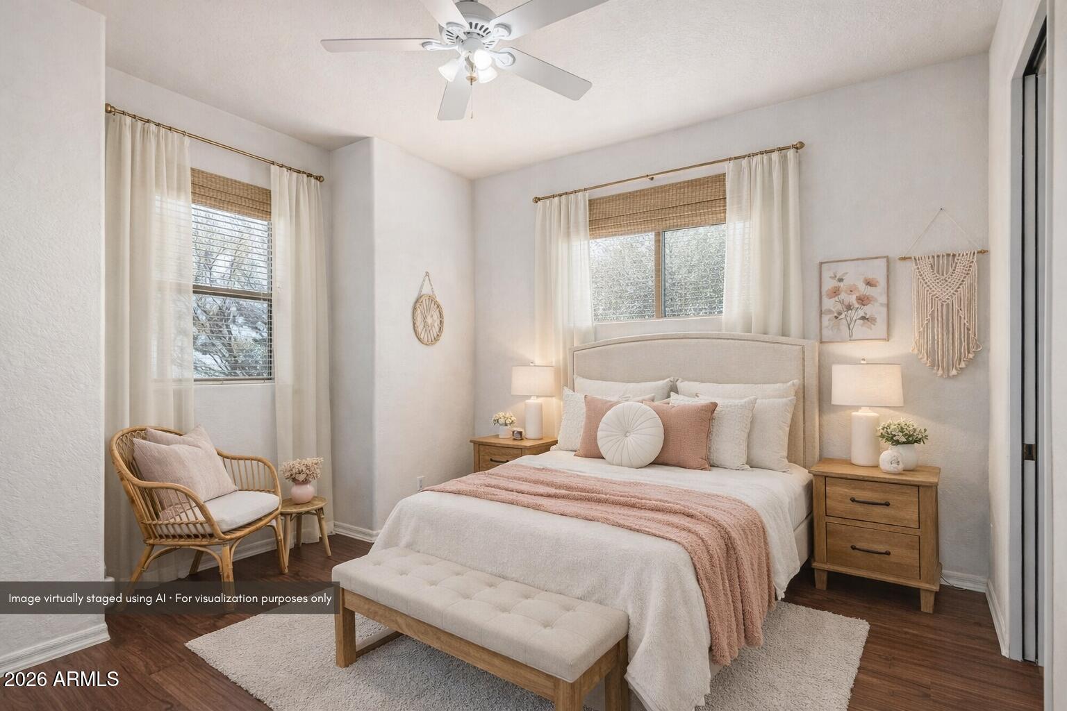 15639 West Peak View Road Surprise, AZ 85387 - Photo 59 of 131 a bedroom with a bed and a window